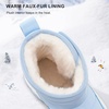 image:imageStelle Toddler Snow Boots Girls Lightweight Warm Winter Shoes  Boys Outdoor Sport Cold Weather Water Repellent Soft Faux Fur Lined Non Slip Mid Calf Hook and Loop Little amp Big KidsIcy Blue