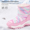 image:imageStelle Toddler Snow Boots Girls Lightweight Warm Winter Shoes  Boys Outdoor Sport Cold Weather Water Repellent Soft Faux Fur Lined Non Slip Mid Calf Hook and Loop Little amp Big KidsTie Dye Pink