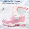 image:imageStelle Toddler Snow Boots Girls Lightweight Warm Winter Shoes  Boys Outdoor Sport Cold Weather Water Repellent Soft Faux Fur Lined Non Slip Mid Calf Hook and Loop Little amp Big KidsTie Dye Marshmallow