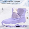 image:imageStelle Toddler Snow Boots Girls Lightweight Warm Winter Shoes  Boys Outdoor Sport Cold Weather Water Repellent Soft Faux Fur Lined Non Slip Mid Calf Hook and Loop Little amp Big KidsLavender