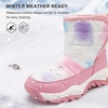 image:imageStelle Toddler Snow Boots Girls Lightweight Warm Winter Shoes  Boys Outdoor Sport Cold Weather Water Repellent Soft Faux Fur Lined Non Slip Mid Calf Hook and Loop Little amp Big KidsTie Dye Marshmallow