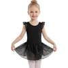 image:imageStelle Girls Flutter Sleeve Ballet Leotards Toddler Tutu Skirted Dresses  Sparkling Ballet Dress for Girls Soft Comfort Fabric Toddler Ballet Outfit for Dance Recital Practice amp PerformancesBlack