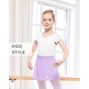 image:imageStelle Ballet Skirts for Girls Toddler Dance Skirt Kids Ballet Wrap Skirts  Girls ballet skirt Adjustable tiePull on waist Flowing movement Ballet Skirts for girls Dance Studio Performance01lavender Pull On
