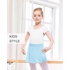 image:imageStelle Ballet Skirts for Girls Toddler Dance Skirt Kids Ballet Wrap Skirts  Girls ballet skirt Adjustable tiePull on waist Flowing movement Ballet Skirts for girls Dance Studio Performance01blue Pull On