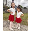 image:imageStelle Ballet Skirts for Girls Toddler Dance Skirt Kids Ballet Wrap Skirts  Girls ballet skirt Adjustable tiePull on waist Flowing movement Ballet Skirts for girls Dance Studio Performance01red Pull On