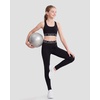 image:imageStelle Girls Athletic Leggings Kids Dance Yoga Pants for Sports Casual Wear  Soft 4Way StretchLogo WaistbandMoistureWicking ComfortNonSeeThrough for YogaDanceSports Everyday WearBlack