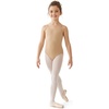 image:imageStelle Girls Camisole Ballet Leotard Seamless Undergarment for Dance  Adjustable straps Nude amp clear strap Soft Breathable Comfortable Ballet Gymnastics Toddler Little Big KidsNude