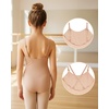 image:imageStelle Girls Camisole Ballet Leotard Seamless Undergarment for Dance  Adjustable straps Nude amp clear strap Soft Breathable Comfortable Ballet Gymnastics Toddler Little Big KidsRose Beige