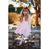 image:imageStelle Girls Cotton Long Sleeve Dress Twirl Skater Dress 312Y  Criss Cross BackA LineCrew NeckCotton Dress for Tie Dye School Dance Casual Birthday Christmas Easter Spring Fall WinterPink