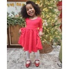 image:imageStelle Girls Cotton Long Sleeve Dress Twirl Skater Dress 312Y  Criss Cross BackA LineCrew NeckCotton Dress for Tie Dye School Dance Casual Birthday Christmas Easter Spring Fall WinterRed