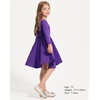 image:imageStelle Girls Cotton Long Sleeve Dress Twirl Skater Dress 312Y  Criss Cross BackA LineCrew NeckCotton Dress for Tie Dye School Dance Casual Birthday Christmas Easter Spring Fall WinterPurple