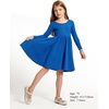 image:imageStelle Girls Cotton Long Sleeve Dress Twirl Skater Dress 312Y  Criss Cross BackA LineCrew NeckCotton Dress for Tie Dye School Dance Casual Birthday Christmas Easter Spring Fall WinterBlue