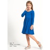 image:imageStelle Girls Cotton Long Sleeve Dress Twirl Skater Dress 312Y  Criss Cross BackA LineCrew NeckCotton Dress for Tie Dye School Dance Casual Birthday Christmas Easter Spring Fall WinterBlue