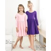 image:imageStelle Girls Cotton Long Sleeve Dress Twirl Skater Dress 312Y  Criss Cross BackA LineCrew NeckCotton Dress for Tie Dye School Dance Casual Birthday Christmas Easter Spring Fall WinterPink