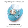 image:imageStelle Girls Dress Shoes Glitter Princess Low Heels for Party Wedding Prom  Shiny glitter finish Bowknot charms 1 inch Low Heel Cushioned comfort Dressup Special occasions Comfortable fitT13elsa Blue Glitter
