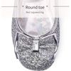 image:imageStelle Girls Dress Shoes Glitter Princess Low Heels for Party Wedding Prom  Shiny glitter finish Bowknot charms 1 inch Low Heel Cushioned comfort Dressup Special occasions Comfortable fitSilver