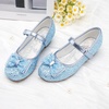 image:imageStelle Girls Dress Shoes Glitter Princess Low Heels for Party Wedding Prom  Shiny glitter finish Bowknot charms 1 inch Low Heel Cushioned comfort Dressup Special occasions Comfortable fitT08icy Blue