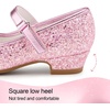 image:imageStelle Girls Dress Shoes Glitter Princess Low Heels for Party Wedding Prom  Shiny glitter finish Bowknot charms 1 inch Low Heel Cushioned comfort Dressup Special occasions Comfortable fitT08pink
