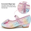 image:imageStelle Girls Dress Shoes Glitter Princess Low Heels for Party Wedding Prom  Shiny glitter finish Bowknot charms 1 inch Low Heel Cushioned comfort Dressup Special occasions Comfortable fitT08prism