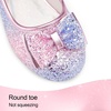 image:imageStelle Girls Dress Shoes Glitter Princess Low Heels for Party Wedding Prom  Shiny glitter finish Bowknot charms 1 inch Low Heel Cushioned comfort Dressup Special occasions Comfortable fitT08rainbow Blue