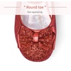 image:imageStelle Girls Dress Shoes Glitter Princess Low Heels for Party Wedding Prom  Shiny glitter finish Bowknot charms 1 inch Low Heel Cushioned comfort Dressup Special occasions Comfortable fitT08ruby Red Glitter