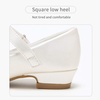 image:imageStelle Girls Dress Shoes with Jeweled Strap for Wedding Flower Girl Party  Sparkling jewel strap Cushioned comfort Hookandloop closure School Dress occasions Patent finish Glitter finishChampagne Flower