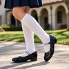 image:imageStelle Girls Dress Shoes with Jeweled Strap for Wedding Flower Girl Party  Sparkling jewel strap Cushioned comfort Hookandloop closure School Dress occasions Patent finish Glitter finishBlack