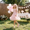 image:imageStelle Girls Dress Shoes with Jeweled Strap for Wedding Flower Girl Party  Sparkling jewel strap Cushioned comfort Hookandloop closure School Dress occasions Patent finish Glitter finishPink
