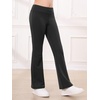 image:imageStelle Girls Flare Leggings High Waisted for Dance Yoga School Daily Wear  ButterySoftBreathable 4way stretch fabric with flared designMoisturewicking comfort for yogaDanceSchool casual outfit3 Pcs Blackpinkdusty Lavender