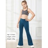 image:imageStelle Girls Flare Leggings High Waisted for Dance Yoga School Daily Wear  ButterySoftBreathable 4way stretch fabric with flared designMoisturewicking comfort for yogaDanceSchool casual outfit1pc Oceanic