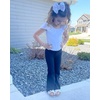 image:imageStelle Girls Flare Leggings High Waisted for Dance Yoga School Daily Wear  ButterySoftBreathable 4way stretch fabric with flared designMoisturewicking comfort for yogaDanceSchool casual outfit1pc Oceanic