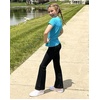 image:imageStelle Girls Flare Leggings High Waisted for Dance Yoga School Daily Wear  ButterySoftBreathable 4way stretch fabric with flared designMoisturewicking comfort for yogaDanceSchool casual outfit2 Pcs Blackpink