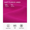 image:imageStelle Girls Fleece Lined Leggings with Hidden Pocket High Waisted 2 Packs  Warm Fleece LiningHidden PocketHighWaisted FitSoft 4Way StretchMoistureWicking Comfort for YogaDance Winter WearHot Pink