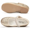 image:imageStelle Girls Mary Jane Dress Shoes Low Heel Glitter Patent Bow Kids Party Wedding Flower Girl School ShoesToddlerLittleBig KidGlitter Mary Janegold