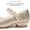 image:imageStelle Girls Mary Jane Dress Shoes Low Heel Glitter Patent Bow Kids Party Wedding Flower Girl School ShoesToddlerLittleBig KidGlitter Mary Janegold