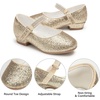 image:imageStelle Girls Mary Jane Dress Shoes Low Heel Glitter Patent Bow Kids Party Wedding Flower Girl School ShoesToddlerLittleBig KidGlitter Mary Janegold