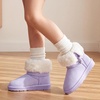 image:imageStelle Girls Winter Boots Faux Fur Lined FoldDown Collar  Faux Suede UpperNonSlip TPR OutsolePullOnLightweightCozy Snow Boots for ToddlerLittle Kid amp Big KidLavender