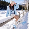 image:imageStelle Girls Winter Boots Faux Fur Lined FoldDown Collar  Faux Suede UpperNonSlip TPR OutsolePullOnLightweightCozy Snow Boots for ToddlerLittle Kid amp Big KidLight Blue
