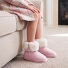 image:imageStelle Girls Winter Boots Faux Fur Lined FoldDown Collar  Faux Suede UpperNonSlip TPR OutsolePullOnLightweightCozy Snow Boots for ToddlerLittle Kid amp Big KidPink