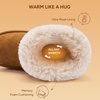 image:imageStelle Girls Winter Boots Faux Fur Lined FoldDown Collar  Faux Suede UpperNonSlip TPR OutsolePullOnLightweightCozy Snow Boots for ToddlerLittle Kid amp Big KidChestnut