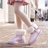 image:imageStelle Girls Winter Boots Faux Fur Lined FoldDown Collar  Faux Suede UpperNonSlip TPR OutsolePullOnLightweightCozy Snow Boots for ToddlerLittle Kid amp Big KidDream Frost