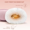 image:imageStelle Girls Winter Boots Faux Fur Lined FoldDown Collar  Faux Suede UpperNonSlip TPR OutsolePullOnLightweightCozy Snow Boots for ToddlerLittle Kid amp Big KidPink