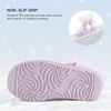 image:imageStelle Girls Winter Boots Fuzzy Snow Boots for Kids  Faux Fur Lined Cozy amp Lightweight Faux Suede Upper Easy PullOn NonSlip TPR Outsole Warm Winter BootsDream Frost