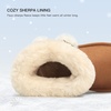 image:imageStelle Girls Winter Boots Fuzzy Snow Boots for Kids  Faux Fur Lined Cozy amp Lightweight Faux Suede Upper Easy PullOn NonSlip TPR Outsole Warm Winter BootsWarm Chestnut
