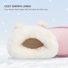 image:imageStelle Girls Winter Boots Fuzzy Snow Boots for Kids  Faux Fur Lined Cozy amp Lightweight Faux Suede Upper Easy PullOn NonSlip TPR Outsole Warm Winter BootsWarm Pink