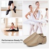 image:imageStelle Jazz Shoes for Women Leather Dance Shoes Unisex  Genuine leather Split sole design Breathable comfort Arch support Nonslip outsole Flexible movementLatte