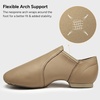 image:imageStelle Jazz Shoes for Women Leather Dance Shoes Unisex  Genuine leather Split sole design Breathable comfort Arch support Nonslip outsole Flexible movementLatte