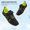 image:imageStelle Kids Sneakers Girls Tennis Shoes NonSlip Lightweight Breathable Athletic Sports Running Shoes8MTBlack