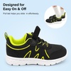 image:imageStelle Kids Sneakers Girls Tennis Shoes NonSlip Lightweight Breathable Athletic Sports Running Shoes8MTBlack