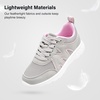 image:imageStelle Kids Sneakers Girls Tennis Shoes NonSlip Lightweight Breathable Athletic Sports Running ShoesLight Grey12ML